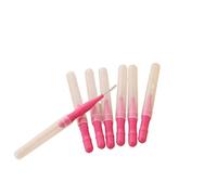 Bâtonnet Interdentaire Boîte de 50 brossettes interdentaires 0,5 mm for nettoyer les espaces et assurer une bonne hygiène buccale pour Nettoyer(Rose Red)