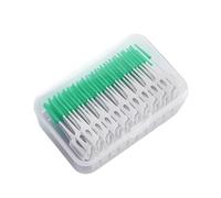 Bâtonnet Interdentaire Brossettes interdentaires en silicone, 200 unités, cure-dents dentaires avec fil for le nettoyage buccal pour Nettoyer(Green 200Pcs)