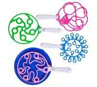 Bâtonnets À Bulles En Plastique, Jouets Éducatifs Pour Enfants, Outils De Fabrication De Bulles En Plastique (Anneau + Cercle + Poulpe + Bulle De Fruits + Disque À Bulles) 5 Pièces