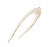 Bâtonnets à cheveux irréguliers en forme de U acétate épais, fourchette, petits pains, accessoires for, disque, épingle polyvalente, couvre-chef pour femmes et filles(Beige)