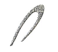 Bâtonnets à cheveux irréguliers en forme de U acétate épais, fourchette, petits pains, accessoires for, disque, épingle polyvalente, couvre-chef pour femmes et filles(Leopard)