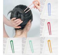 Bâtonnets À Cheveux Japonais Pour Femmes, Épingles À Cheveux Simples Colorées En Forme De U Pour Filles, Accessoires Pour Cheveux, Couvre-Chef, Nouveauté 2022