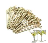 Bâtonnets à cocktail fantaisie, pics longs naturels, brochettes décoratives avec prise en main fiable, utilitaire d'événement au design élégant, 12 x 1 x 0,2 cm, accessoire de service pour