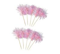 Bâtonnets À Gâteau En Bois Colorés 10 Pièces Insertion Supérieure De Guirlandes Pour Anniversaire Célébration De Mariage Et Projet D'artisanat Pour Accessoires Arc-en-ciel