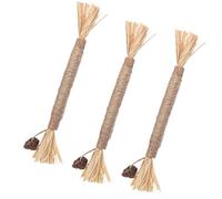 Bâtonnets à mâcher pour chats - Baguettes à dentition pour chats | Bâtonnets d'herbe à chat pour chat, 3 jouets interactifs pour chats d'intérieur, jouets d'herbe à chat pour chat