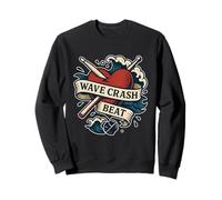 Bâtonnets cardiaques Wave Crash Beat Sweatshirt