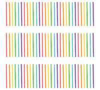 Bâtonnets de Bricolage en Bois Multicolores et Activités Créatives | Surface Lisse et Résistante, Aide à Reconnaître les Formes, Apprentissage du Comptage, École, Fête ou Enseignement à Domicile