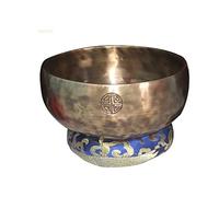 Bâtonnets de chant tibétains, Bol chantant tibétain d'épuisement de pleine lune, bouddha, fait à la main, en cuivre, méditation de Yoga, 13-15 cm