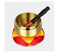 Bâtonnets de chant tibétains, Bol chantant tibétain jaune plusieurs tailles(21.5 cm)