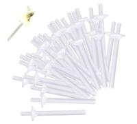 Bâtonnets de cire pour le nez, 60 pièces, en plastique PP sûr, Kit efficace pour le nettoyage des poils du nez, pour femmes et hommes, nettoyage des narines, peignes à barbe et à moustache