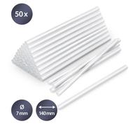 Bâtonnets de colle chaude - TROTEC - 50 pces - Ø 7 mm - Séchage rapide - Colle universelle