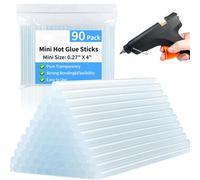 Bâtonnets De Colle Mini, Bâtonnets Mini Transparents, 90 Pièces Transparents pour Collage Bois Métal Scellage Réparation Décoration Projets Artistiques Scolaires Adultes