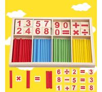 Bâtonnets De Comptage, Apprentissage De Chiffres Et De Nombres, Jouets En Bois, Blocs De Construction, Jeux D'intelligence, Boîte, Mathématiques, Montessori, Idée Cadeau Pour Enfants