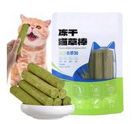 Bâtonnets de friandises à l'pour chat, bâton de dentition à l'pour chat | 6X bâton d'de collation lyophilisée pour chat pour la dentition - Le soin des dents de chaton traite l'épilation de chat, coll