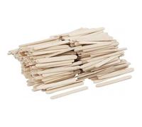 Bâtonnets de glace en bois - CREOTIME - 5,5 cm - 400 pièces - Couleur marron - Utilisation intérieure