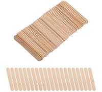 Bâtonnets de Glace en Bois, Mini Bâtons Artisanaux Lisses | Lot, Surface Poncée sans Éclats, Bords Arrondis, pour Bricolage, Maquettes et Cake Pops