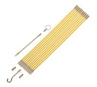 Bâtonnets De Poisson Électriques - Baguette D'enfilage De Fil En Fibre Ďe Verre | Kit D'outils Đe Traction D́e Câble D̄e Conduit, Kit Ď'installation Đ'électricien Robuste, Guide Dé Tige Flexible Pour