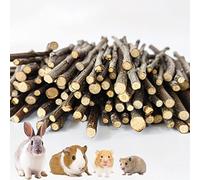 Bâtonnets de Pomme pour Animaux de Compagnie, Bâton à Mâcher De Pomme,Branche De Pomme Molaire,Petit Jouet pour Animaux De Compagnie,pour Chinchilla Cobaye Hamster Lapin