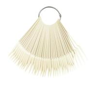 Bâtonnets D'échantillons D'ongles Bâtons D'échantillons D'ongles Organisateur De Vernis à Ongles Présentoir De Vernis à Ongles Pointes En éventail Roue De Couleur D'ongles 200 PCS Couleur Naturelle