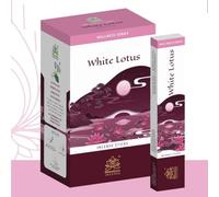 Bâtonnets d'encens Himalaya White Lotus 12 x 15 g - Agarbatti de qualité supérieure pour la Maison, la Pooja et la prière | Aromathérapie apaisante, spirituelle et méditative avec Kajal