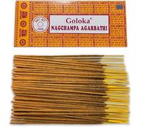 Bâtonnets d'encens naturels Goloka Nag Champa - 1 Paquet de 250 g (Environ 200 bâtonnets) - Aromathérapie - Méditation - Yoga - Packaging Eco-Friendly
