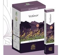 Bâtonnets d'encens vétiver Himalaya 12 x 15 g - Agarbatti de qualité supérieure pour la Maison, la Pooja et la prière | Aromathérapie apaisante, rafraîchissante méditation Yoga avec Kajal