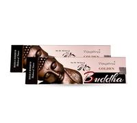 Bâtonnets d'encens Vijayshree Golden Nag Bouddha - 200 g - 10 Paquets de 20 g (140-180 bâtonnets) - Aromathérapie - Méditation - Yoga - Emballage écologique