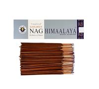 Bâtonnets d'encens Vijayshree Golden Nag Himalaya 100 g - 5 Paquets de 20 g (70-90 bâtonnets) - Aromathérapie - Méditation - Yoga - Emballage écologique