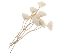 Bâtonnets Diffuseurs 8 Pièces en Rotin, Fleurs Blanches | Absorption Rapide, Parfum Solide, pour Huiles Essentielles et Huile Parfumée, Usage Intérieur, Décor