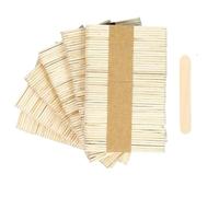 Bâtonnets en bois, Bâtonnets de crème glacée, paquet 500, multicolores, 9,3 à 11,5 cm, for bricolage(Wood Color,9.3cm)
