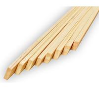 Bâtonnets en bois pointus carrés 400x4x4 mm Broches à barbecue Broches à chachlyk Broches à kebab Bâtonnets pour le bricolage et le ménage (100 pièces)