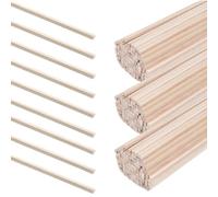Bâtonnets En Bois Pour Artisanat,120 Pièces Jeux de Construction en Bâtons - 30 cm Matériel de Sculpture Manuelle Outils de Mélange et Agitation - pour Étudiants Cours d'Art