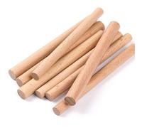Bâtonnets en Bois pour le Bricolage Lot de 10 bâtons en bois de 10 à 40 cm de long et 1 à 1,4 cm de diamètre for tenture murale, art et artisanat, accessoires de tapisserie tissés à la main(1 * 10cm)