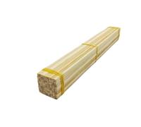 Bâtonnets en bois pour loisirs créatifs Lot de 100 chevilles en bois bambou multicolores, tailles multiples, 30 cm(4mm Square White)