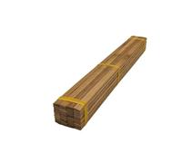 Bâtonnets en bois pour loisirs créatifs Lot de 100 chevilles en bois bambou multicolores, tailles multiples, 30 cm(3x9mm Brown)