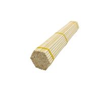 Bâtonnets en bois pour loisirs créatifs Lot de 100 chevilles en bois bambou multicolores, tailles multiples, 30 cm(5mm Round White)