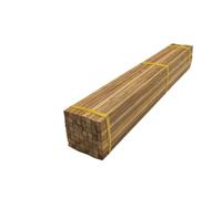 Bâtonnets en bois pour loisirs créatifs Lot de 100 chevilles en bois bambou multicolores, tailles multiples, 30 cm(5mm Square Brown)