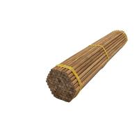 Bâtonnets en bois pour loisirs créatifs Lot de 100 chevilles en bois bambou multicolores, tailles multiples, 30 cm(5mm Round Brown)