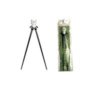 Bâtonnets ESS pour enfants, blanc, 22 cm, avec ours mignon, chat, lapin, panda comme support pour débutant, baguettes interchangeables panda