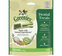 Bâtonnets GREENIES Dentaires pour Petit Chien de 2 à 7kg - 43 Bâtonnets à Mâcher (Lot de 1 Sachets de 340g) - Friandise Certifiée par des Vétérinaires pour l’Hygiène Bucco-dentaire