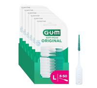 Bâtonnets interdentaires GUM® SOFT-PICKS® ORIGINAL | nettoyage des dents et élimination de la plaque dentaire | L - [6x50]