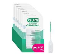 Bâtonnets interdentaires GUM® SOFT-PICKS® ORIGINAL | nettoyage des dents et élimination de la plaque dentaire | M - [6x50]