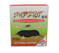 Bâtonnets répulsifs taupes SUBITO 10 pièces action rapide