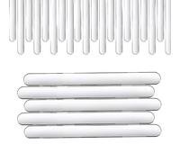 Bâtonnets transparents pour cake topper - 50 Pièces Réutilisables DIY 11,4 cm | Bâtonnets à glace transparents | Boulangerie Maison, Pâtisserie, Réunions Familiales, Glaces,