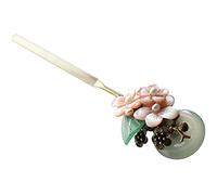 Bâtons à cheveux Hanfu, épingles à cheveux originales faites à la main et disque classique, accessoires Hanfu, coiffure Cheongsam, fleur, bonne lune, coiffure ronde en bronze