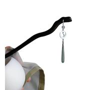 Bâtons à cheveux vintage en bois de style chinois pour femmes et filles - Épingle à cheveux en forme de lune - Pince à cheveux Hanfu - Bijoux pour cheveux (style 24)