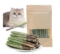 Bâtons à mâcher de l' à chat, mâcher à mâcher d'intérieur - Bâton molaire d' naturelle, bâtonnets de jouets à biscuits pour chats intérieur, élimination des boules de cheveux