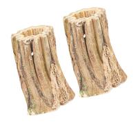 Bâtons chinchilla, jouets d'enrichissement de lapin | Le broyage des dents en bois traite 2x,Dents saines broyant des jouets en papaye naturelle des dents de soins de dents pour le hamster chinchilla