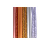 10 bâtonnets de colle à paillettes pour pistolet à colle 10 x 0,7 cm - Argenté-Doré G