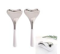 Bâtons cryogéniques Gua Sha 2 en 1, outils de soins du visage pour filles et femmes, massage du visage et des yeux, fournitures esthéticiennes en acier inoxydable incassable, rouleau de globes de
